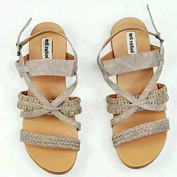 Not Rated Women's Sandals Size7 Grey Manmade Linning & Upper - Picture 3 of 8